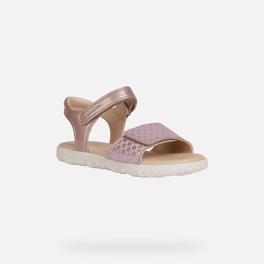 Sandalias Geox Menina Rosa - Haiti - AKIYX7910